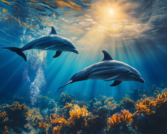 海洋生物海豚
