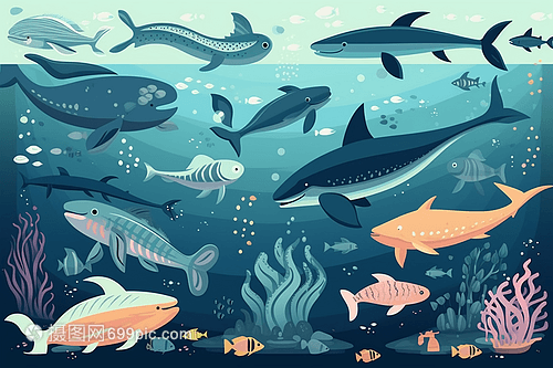 海底的海洋生物
