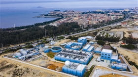 石狮日报数字报 海洋生物食品园污水处理厂竣工了
